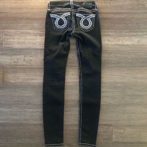 BIG STAR JENAE SKINNY BLACK LOW-RISE JEANS - 25 R